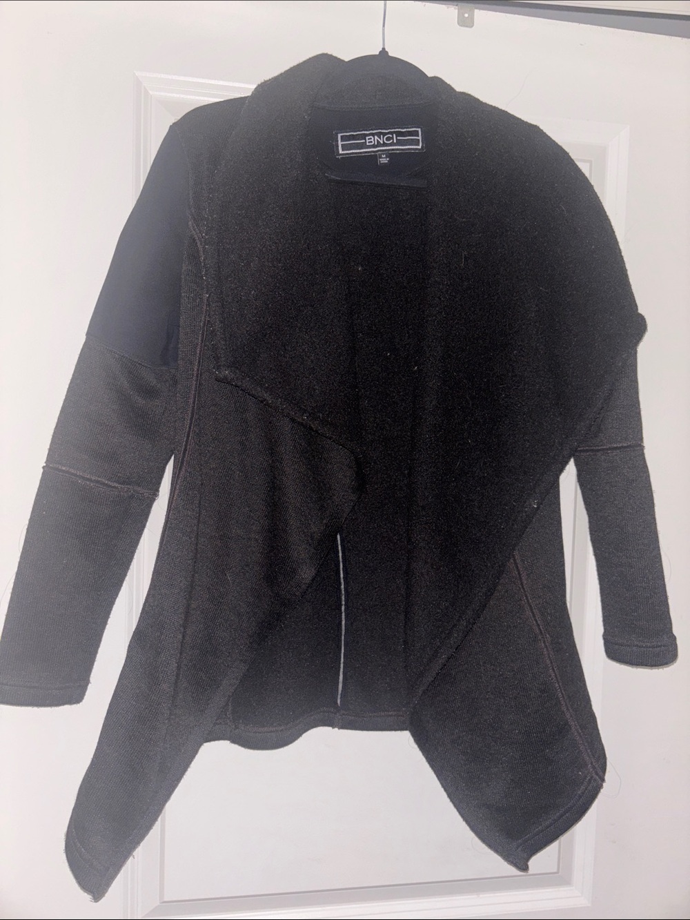 BNCI Women's Open Draped Teddy Jacket